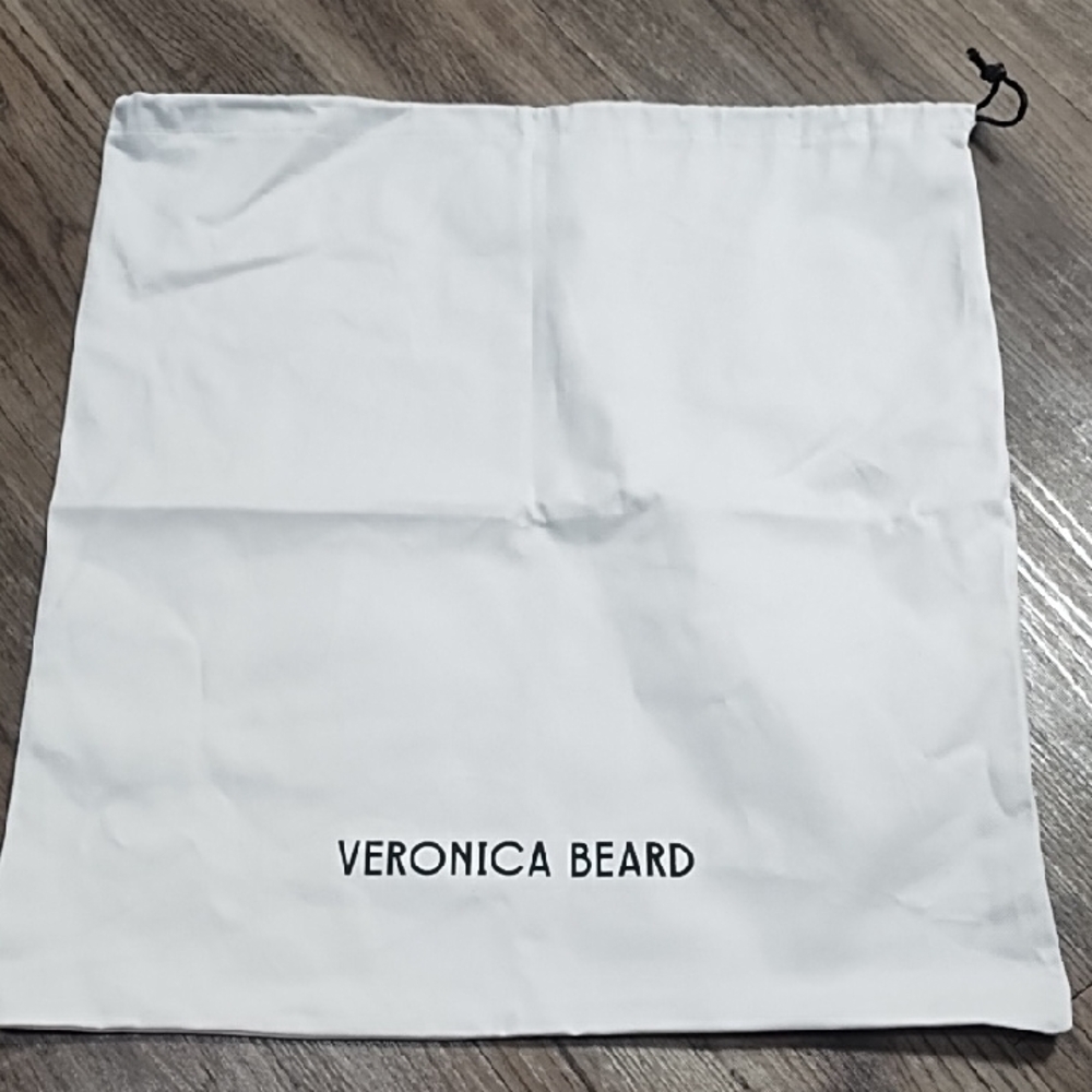 Veronica Beard  Boots White Dust Bag with Black Logo